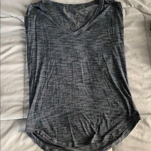 Lululemon dark grey capped sleeve tee